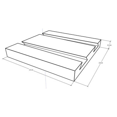 Mortise and tenon adapter 01 (10pcs / group)